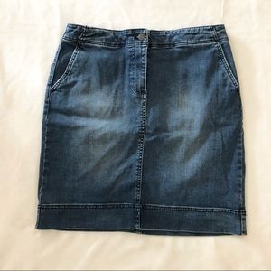 Talbots women’s denim petites skirt size 8P